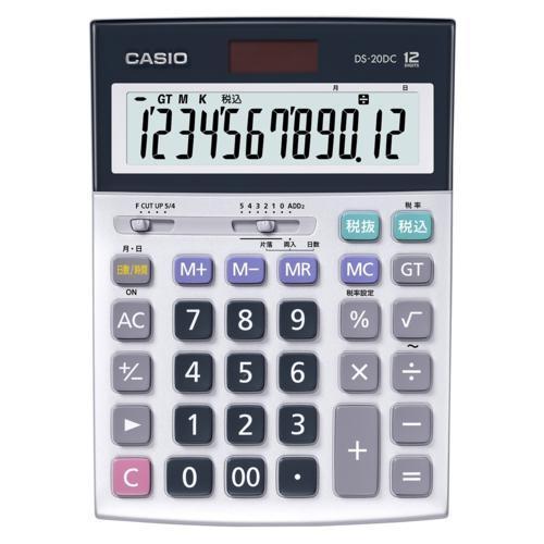 CASIO(カシオ) DS-20DC-N 本格実務電卓 時間計算タイプ 12桁 CASIO(カシオ) DS-20DC-N 本格実務電卓 時間計算タイプ 12桁 : イー