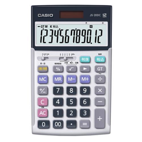 CASIO(カシオ) JS-20DC-N 本格実務電卓 時間計算タイプ 12桁 CASIO(カシオ) JS-20DC-N 本格実務電卓 時間計算タイプ 12桁 : イー