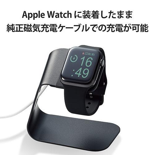 エレコム(ELECOM) AW-45BDSCLBK(ブラック) Apple Watch(45mm/44mm/42mm) 用 シリコンバンド ロング｜ebest｜03
