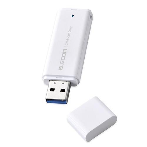 エレコム(ELECOM) ESD-EMC1000GWH ホワイト SSD 外付け 1TB USB3.2