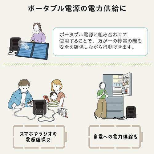 エレコム(ELECOM) MPA-SP100DNV ネイビー ポータブルソーラーパネル 100 出力100W 両面受光型の画像
