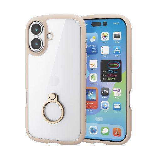 エレコム(ELECOM) PM-A25ATSLFCRBE ベージュ iPhone17 ケース