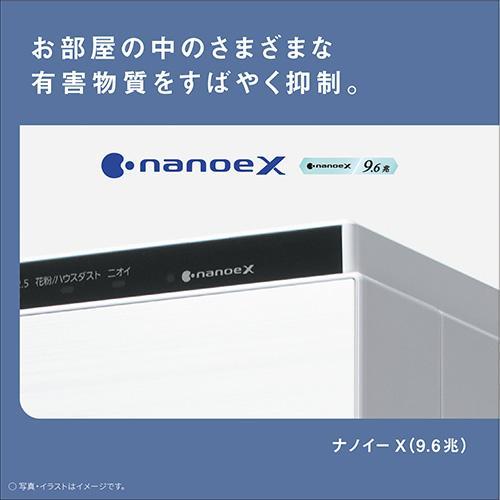 【長期5年保証付】パナソニック(Panasonic) F-VXW70-W ホワイト ナノイーX 加湿空気清浄機 空清31畳/加湿19畳｜ebest｜03