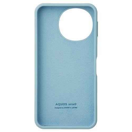 SHARP AQUOS sense9 本体 ライトブルー　純正シリコンケース付き シャープ(SHARP) AQUOS sense9 純正シリコンケース ブルー XN-Z04SG-A