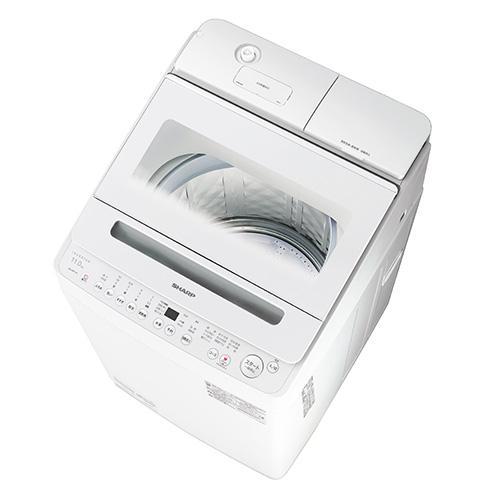 シャープ(SHARP) ES-SW11K-W ホワイト系 穴なし槽 全自動洗濯機 洗濯 
