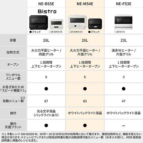 Panasonic（パナソニック） NE-MS4E-K ブラック オーブンレンジ : イー