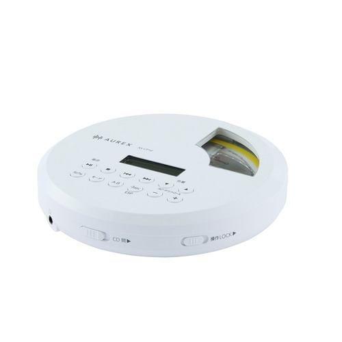 Aurex(オーレックス) AX-CP10W ホワイト ポータブルCDプレイヤー MP3