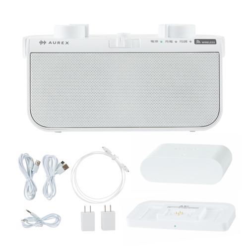 AUREX ワイヤレススピーカー AX-WST21W ホワイト 楽天市場】【4Wのステレオスピーカー搭載】 東芝（TOSHIBA） テレビ用