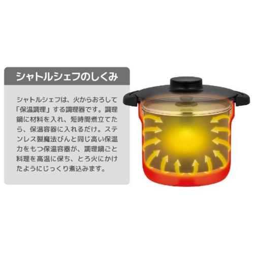 サーモス(THERMOS) KBJ-3002-UR アーバンレッド 真空保温調理器