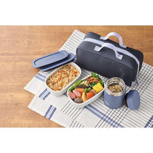 サーモス(THERMOS) JEH-800-GNV グレーネイビー 真空断熱スープランチ