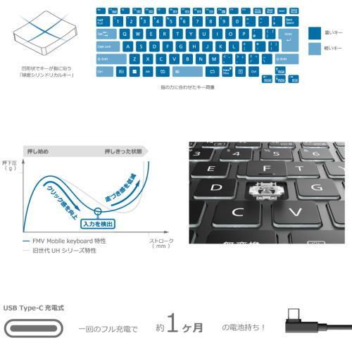 富士通(FUJITSU) FMV Mobile Keyboard(ダークシルバー) FMV-NKBUD｜ebest｜03