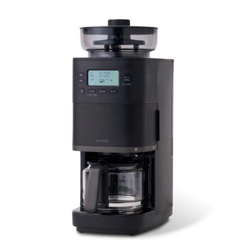 コーン式全自動コーヒーメーカー「カフェばこPRO」CM-6C271 ライトグレー シロカ(siroca) コーン式全自動コーヒーメーカー カフェばこ PRO CM