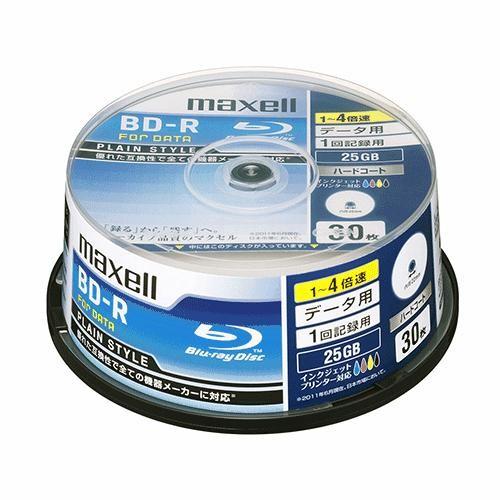 マクセル(maxell) BR25PPLWPB.30SP データ用 BD-R 25GB 1回記録 プリンタブル 4倍速 30枚｜ebest