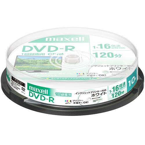 マクセル Drd120pwe 10sp 録画 録音用 Dvd R 4 7gb 一回 追記 録画 プリンタブル 16倍速 10枚 イーベスト 通販 Paypayモール