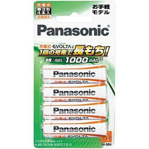 パナソニック 最安値挑戦 Panasonic BK-3LLB 新しい 4B 充電式エボルタ ニッケル水素電池 単3形 充電式 4本パック