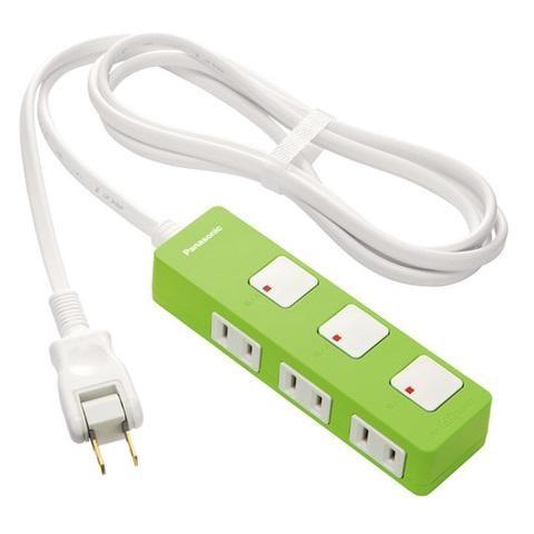 Panasonic（パナソニック） WHS2523GP グリーン 電源タップ 個別
