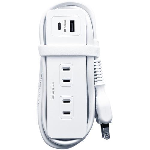 カシムラ(Kashimura) WM-28 旅行用電源タップ AC4 USBA+C PD20W 1m