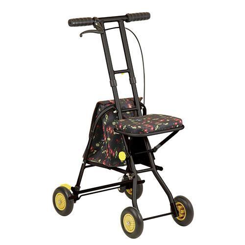 幸和製作所 シルバーカー ネイビー花柄 幸和製作所 シルバーカー