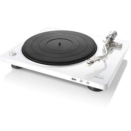DENON（デノン） DP-450USB-W ホワイト レコードプレーヤー : イー 
