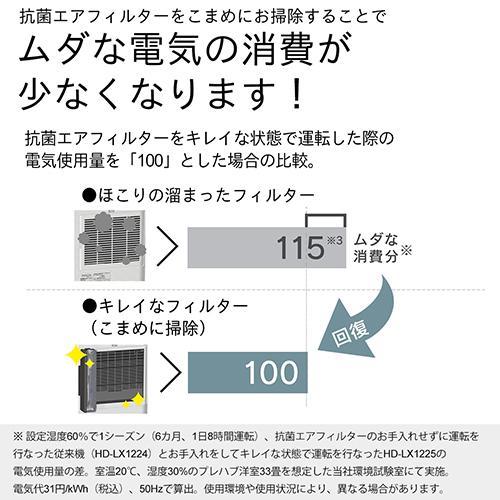 ダイニチ HD-LX1225W スノーホワイト 加湿器 プレハブ洋室33畳/木造
