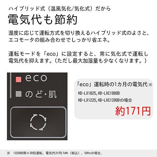 ダイニチ HD-LX1225W スノーホワイト 加湿器 プレハブ洋室33畳/木造