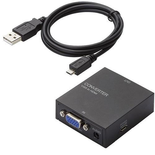 エレコム(ELECOM) AD-HDCV03 映像変換コンバーター VGA-HDMI