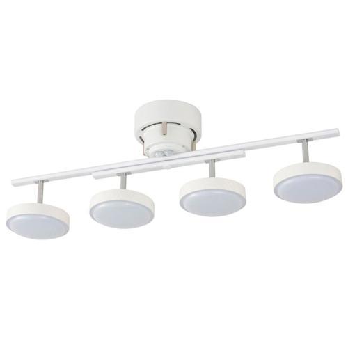 オーム電機(OHM) LT-YLS4RC-W ホワイトウッド LED4灯シーリングライト 
