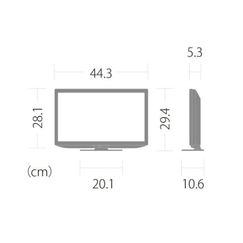 シャープ(SHARP) 2T-C19DE-W(ホワイト系) AQUOS ハイビジョン液晶テレビ 19V型｜ebest｜02