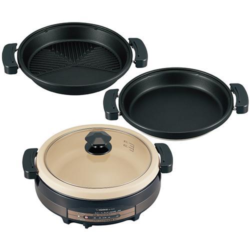 象印(ZOJIRUSHI) EP-RW30-TA ブラウン グリルなべ あじまる 3枚プレート 満水容量5.3L 1350W 象印(ZOJIRUSHI) EP-RW30-TA ブラウン グリルなべ あじまる 3枚