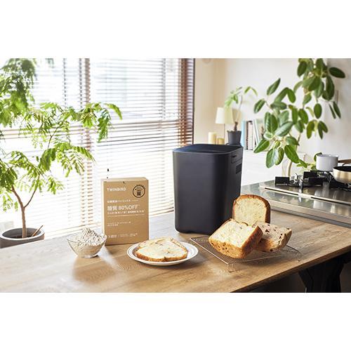 ツインバード(TWINBIRD) BM-EF38B ブラック ホームベーカリー 1斤