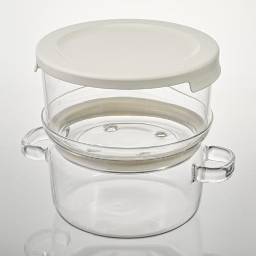 ハリオ(HARIO) HARIO ガラスのある生活 ガラスのせいろ蒸し器 クリア
