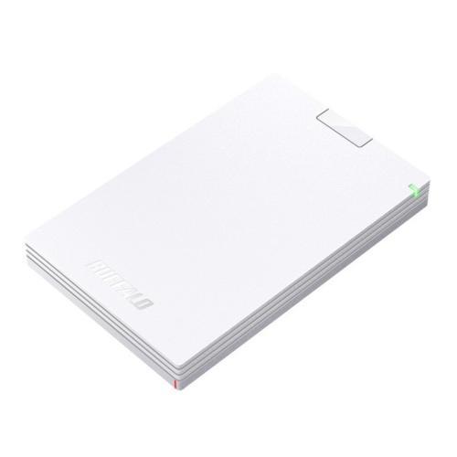 BUFFALO ポータブルHDD 1TB HD-PCG1.0U3-BWA BUFFALO（バッファロー） HD-PCG1.0U3-BWA ホワイト ポータブルHDD 1TB