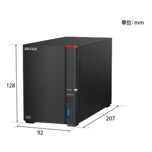 バッファロー(BUFFALO) LS720D0402 2.5GbE DTCP-IP 対応 NAS 2ドライブ