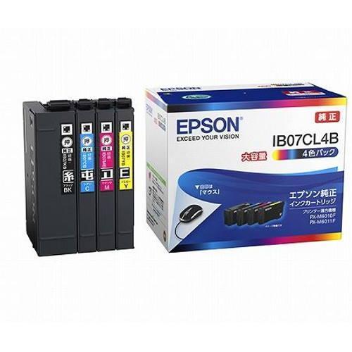 エプソン(EPSON)　IB07CL4B　純正　4色パック　大容量　インクカートリッジ