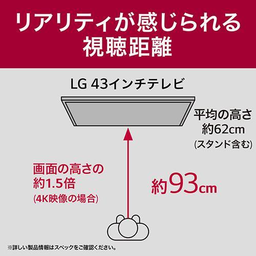テレビ 4K量子ドット液晶テレビ 43V型 LGエレクトロニクス テレビ 4K量子ドット液晶テレビ 43V型 LGエレクトロニクス