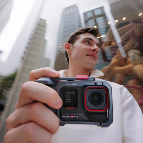 Insta360 Insta360 Ace Pro2 ミッドナイトブラック グリップ:スレートグレー ストリート撮影キット シングルバッテリー CINSBBGA-ACEPRO244 CINSBBGAACEPRO2_1