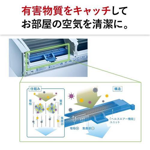 三菱(MITSUBISHI) 【配送のみ/設置工事なし】MSZ-R3624-W Rシリーズ 霧ヶ峰 12畳 電源100V｜ebest｜12