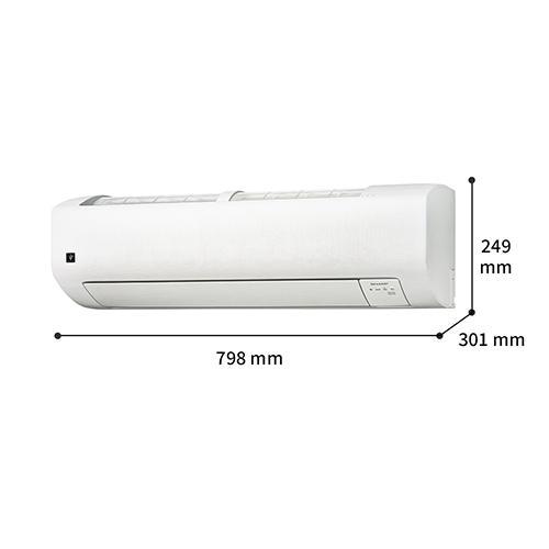 エアコン 6畳用 2.2kw シャープ Vシリーズ AY-S22V-W ホワイト系 電源