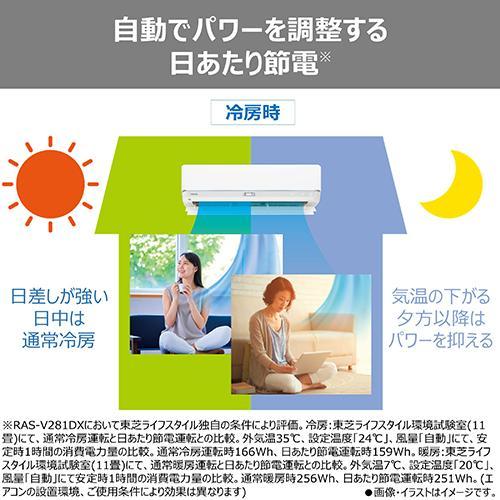 東芝(TOSHIBA) エアコン 10畳用 2.8kW 東芝 V-DXシリーズ 大清快 RAS