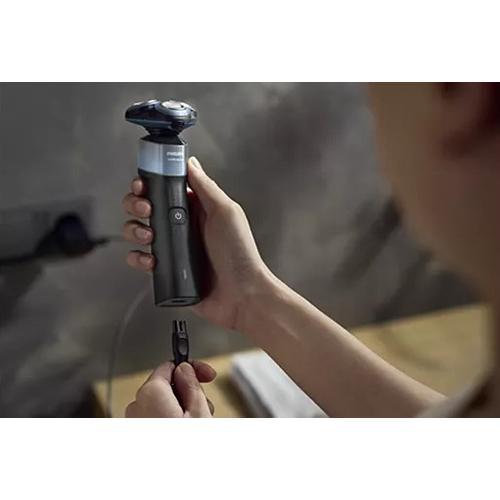 【長期保証付】フィリップス(PHILIPS) X5006/05 アクアブルー/ブラック Shaver series 5000X 回転式 ウェット&ドライ電気シェーバー_3