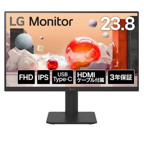 長期保証付】LGエレクトロニクス(LG) 24MS570B-B 23.8型 フルHD