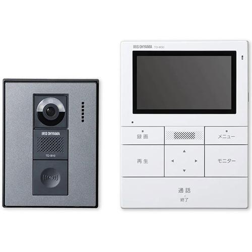 IRIS OHYAMA テレビドアホン TD-SM3010T-WSH [ホワイト/ガンメタリック]の商品画像（Yahoo!ショッピング）