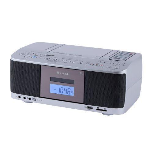 長期保証付】Aurex(オーレックス) AX-KCR70S シルバー SD・USB・CD