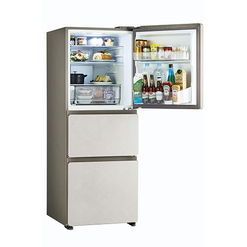 【標準設置料金込】【長期保証付】ハイアール(Haier) JR-CVM33A-W サンドホワイト SLIMORE X 3ドア冷蔵庫 右開き 325L 幅595mmの画像