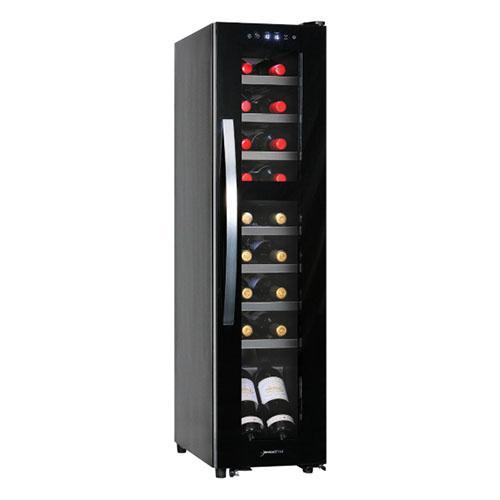 【設置＋リサイクル＋長期保証】デバイスタイル(deviceSTYLE) DCG-C18S-K ブラック ワインセラー 18本収納の画像