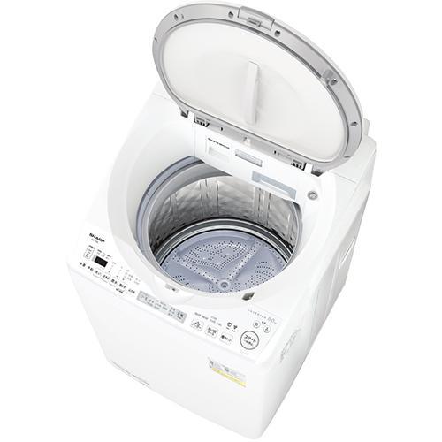 設置＋リサイクル＋長期保証】シャープ(SHARP) ES-TX8L-W ホワイト系