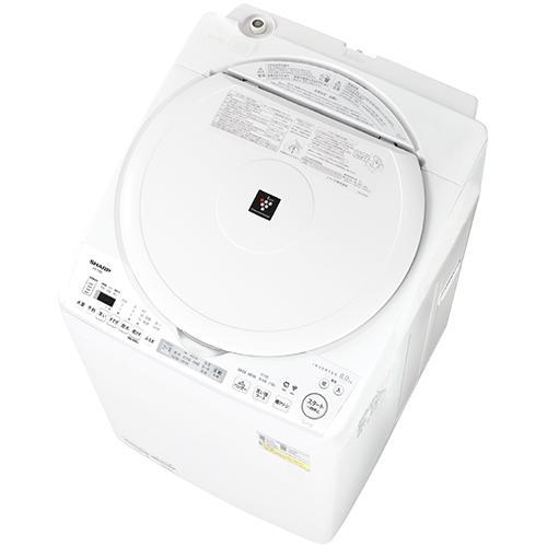 設置＋リサイクル＋長期保証】シャープ(SHARP) ES-TX8L-W ホワイト系