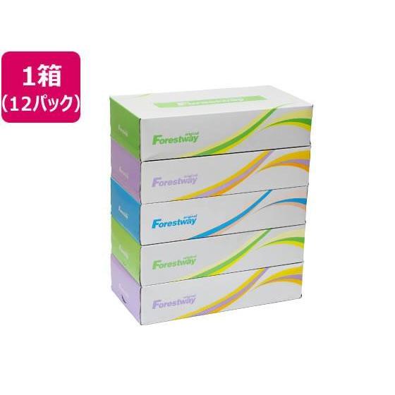 Forestway ティッシュペーパー ナチュラル 150組 5個×12パック[代引不可] | 
