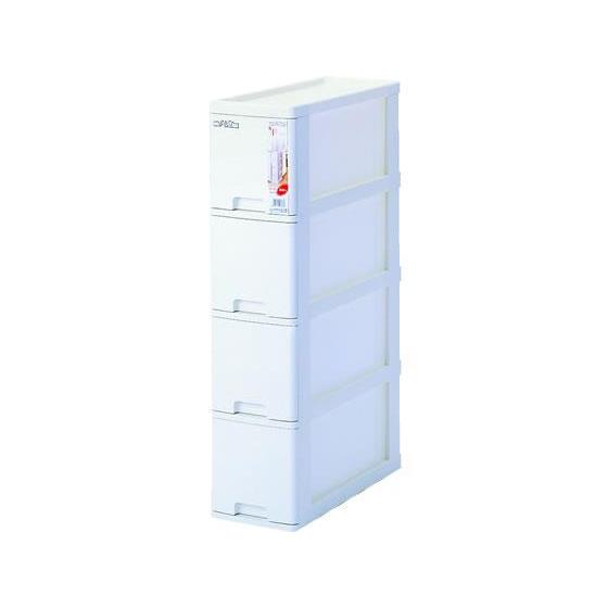 サンコープラスチック バンテストッカー 4段スリム収納 182×450×799[代引不可] | 