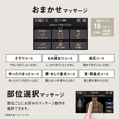 【標準設置料金込】パナソニック(Panasonic) EP-MA110-HF グレー リアルプロ カーサライン マッサージチェア_8